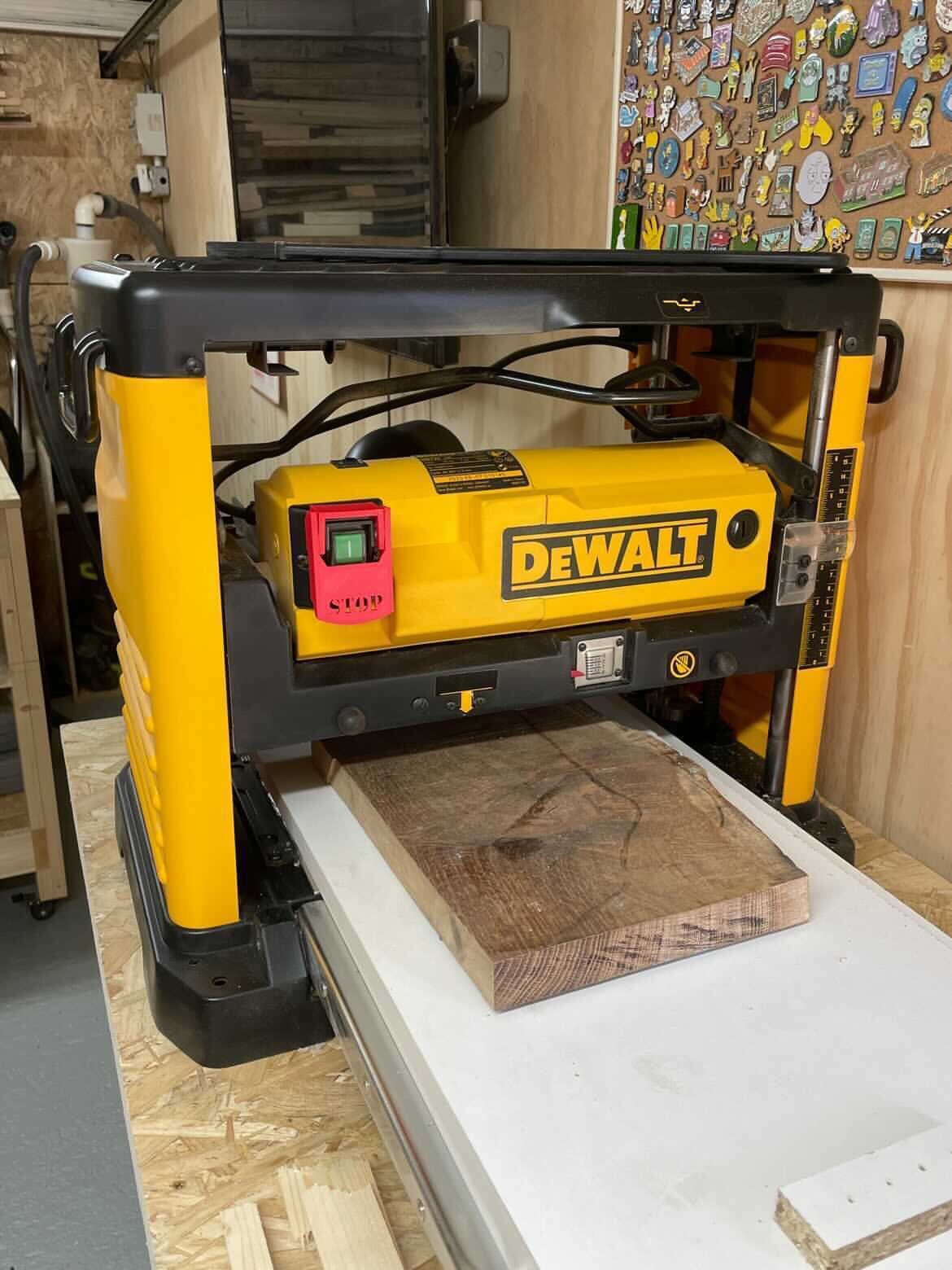 Dewalt dw733 thickness planer emergency stop paddle