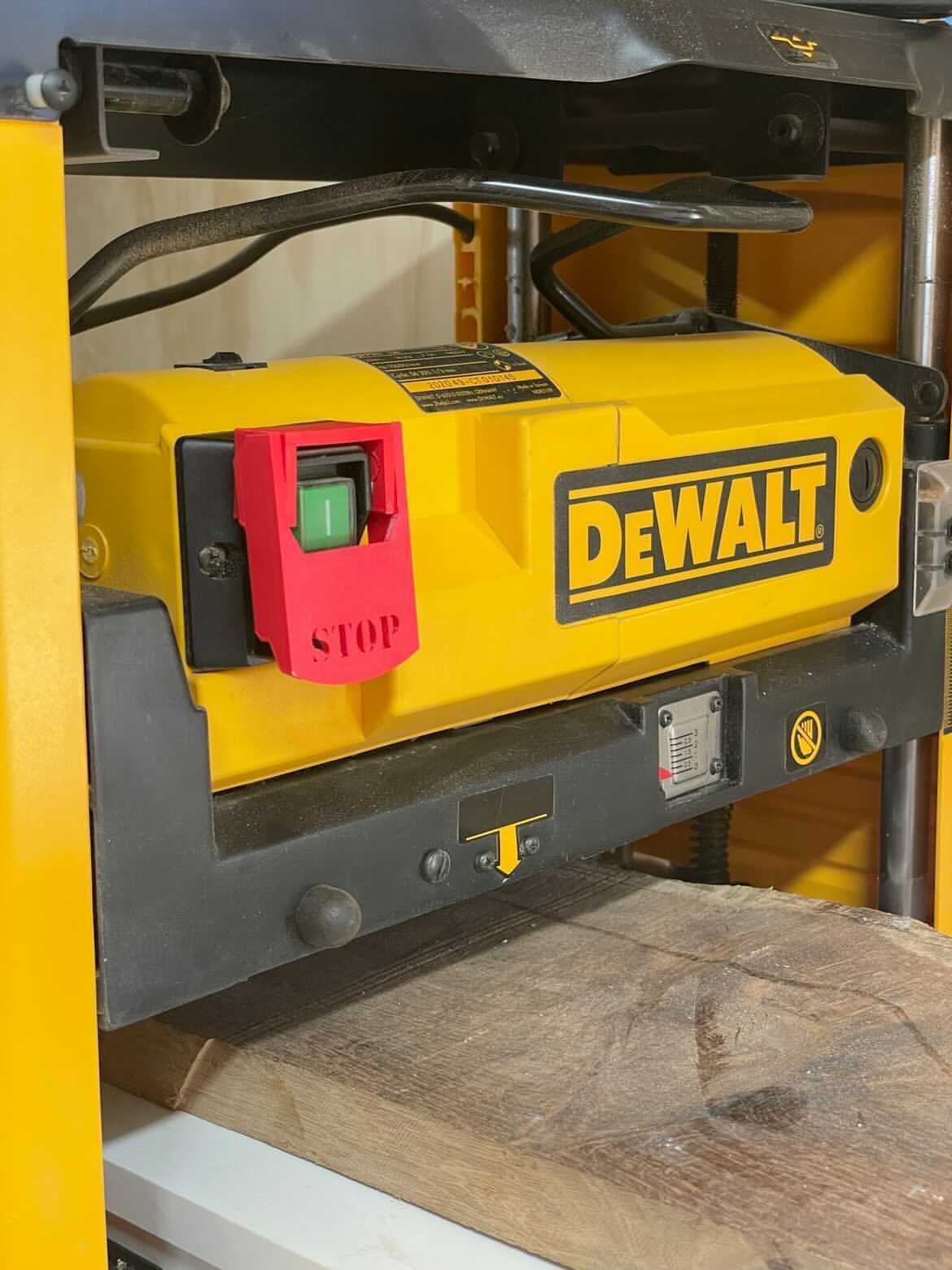 Dewalt dw733 thickness planer emergency stop paddle