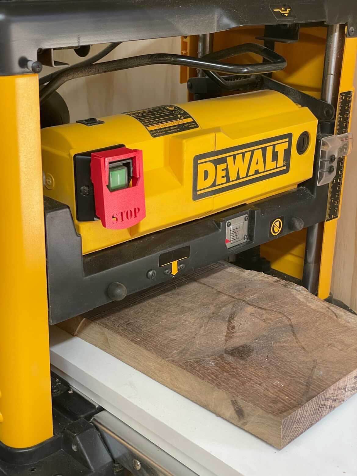 Dewalt dw733 thickness planer emergency stop paddle