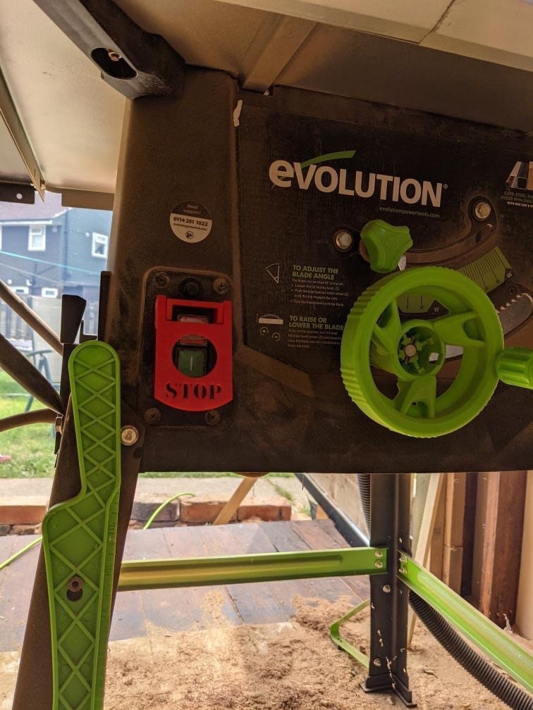 Evolution fury 5s emergency stop paddle