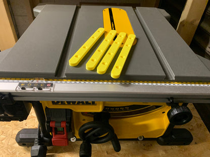 Dewalt table saw crosscut sled rails