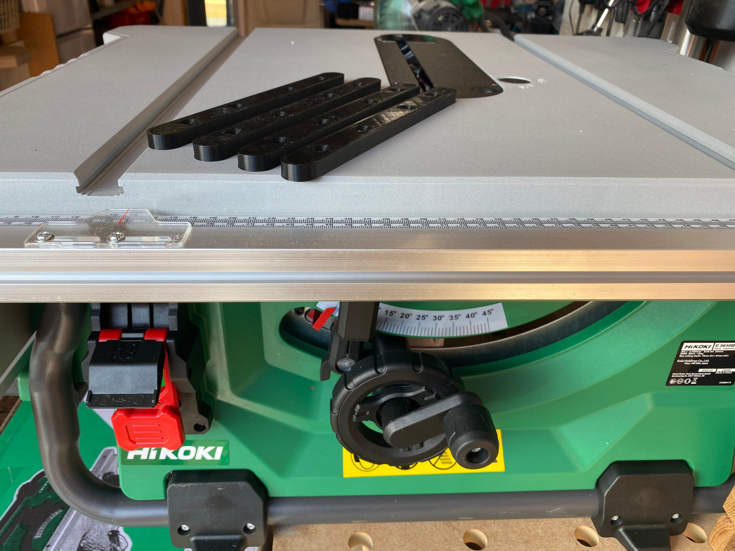 Hikoki C3610DRJ Table saw sled rails