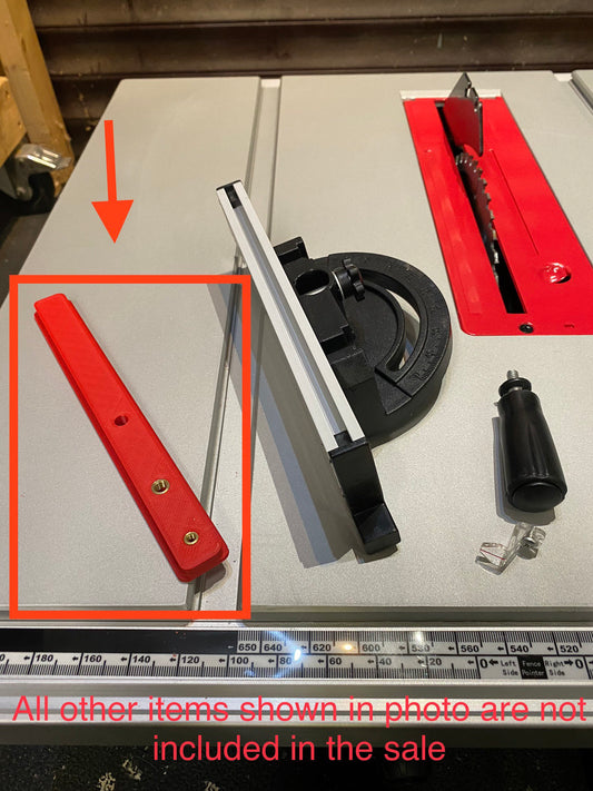 Lumberjack TS254JS 3d printed mitre gauge bar