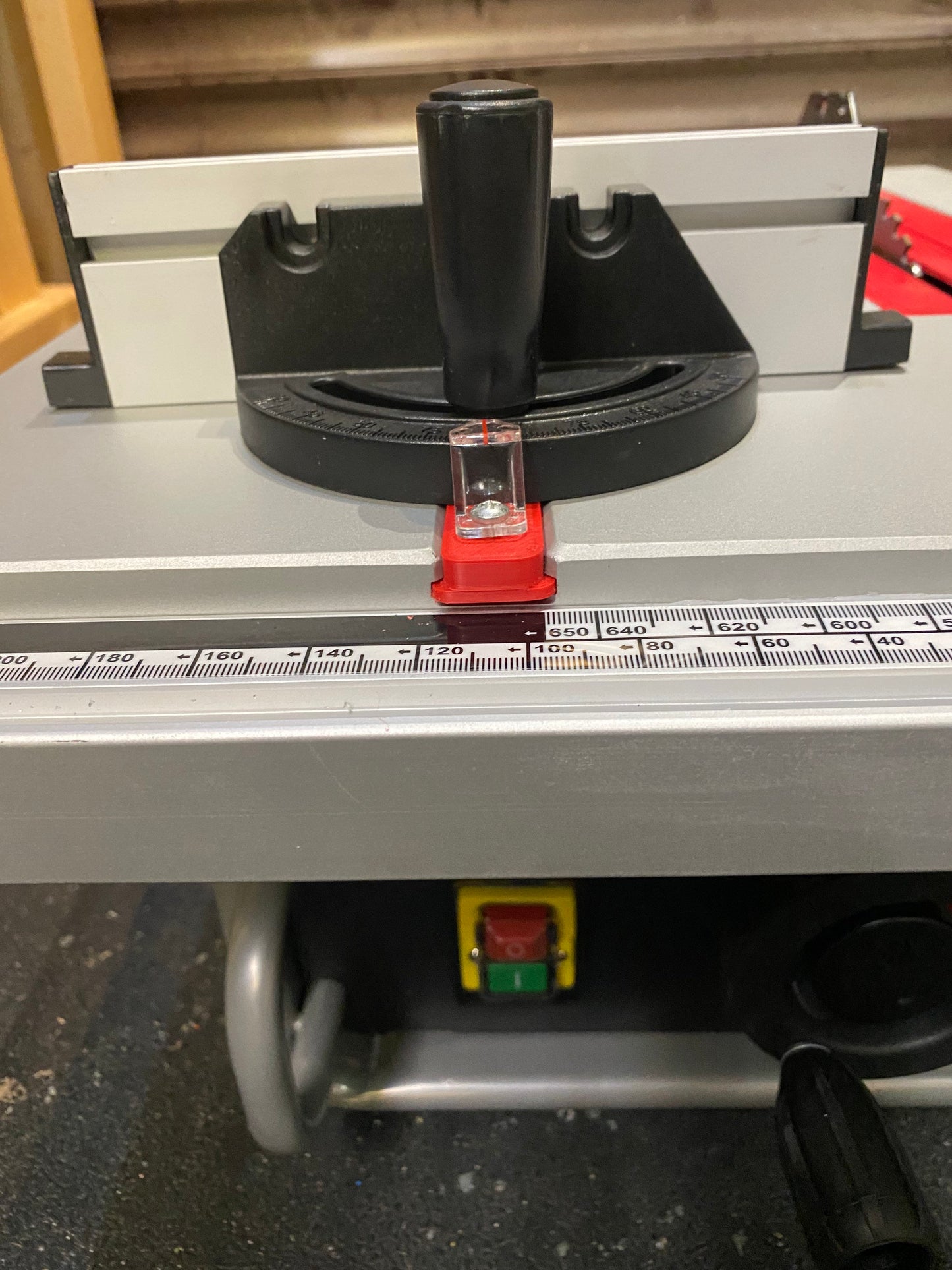 Lumberjack TS254JS 3d printed mitre gauge bar